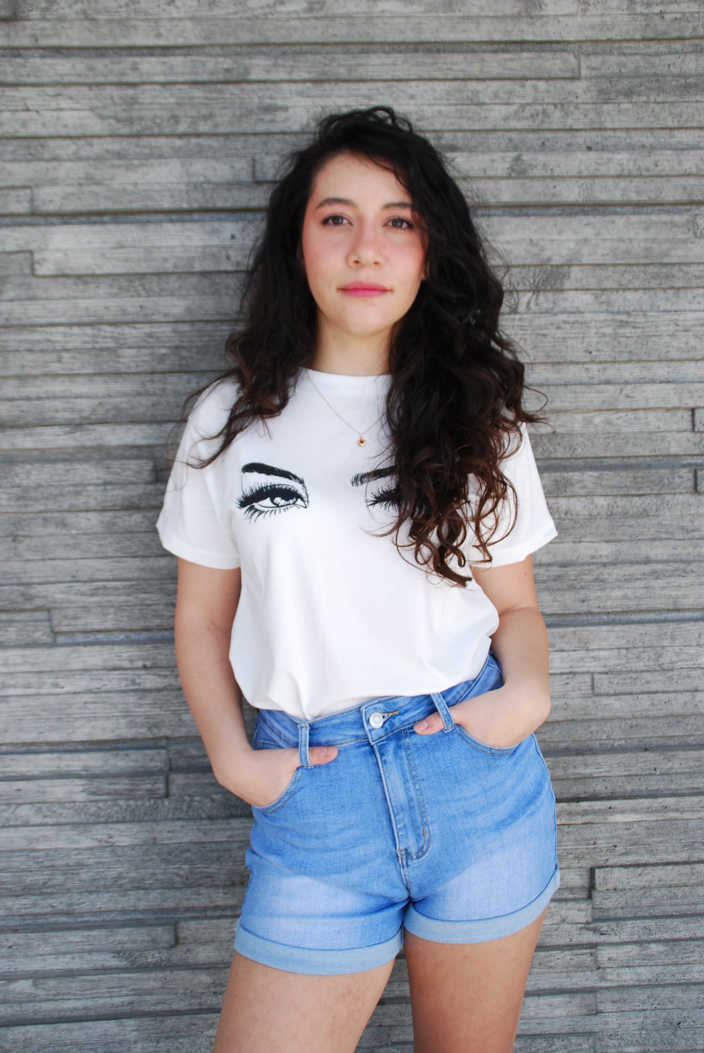 Oversize T-shirt med blinkning