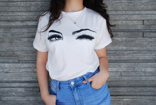 Oversize T-shirt med blinkning