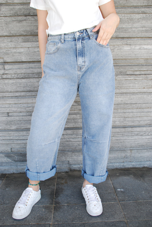 Högmidjade ballongjeans