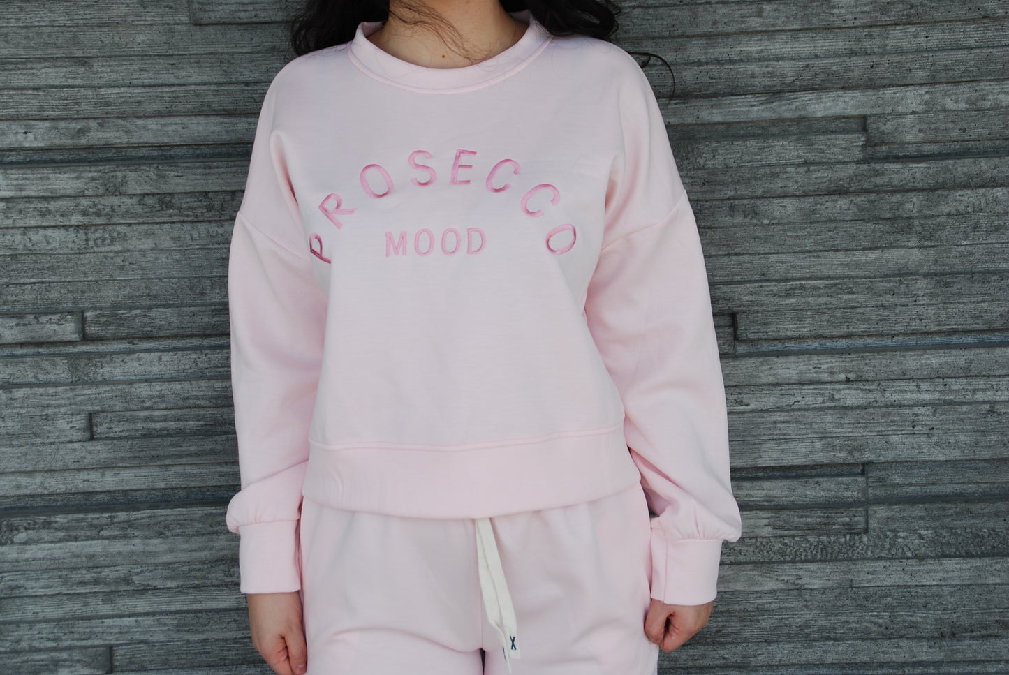 Prosecco Mood tröja rosa