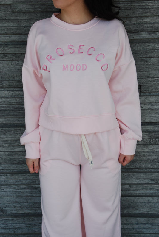 Prosecco Mood tröja rosa