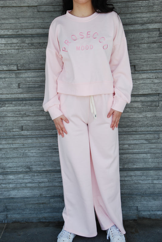 Prosecco Mood mjukisbyxor rosa