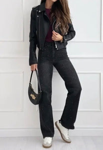 Jeans med strass