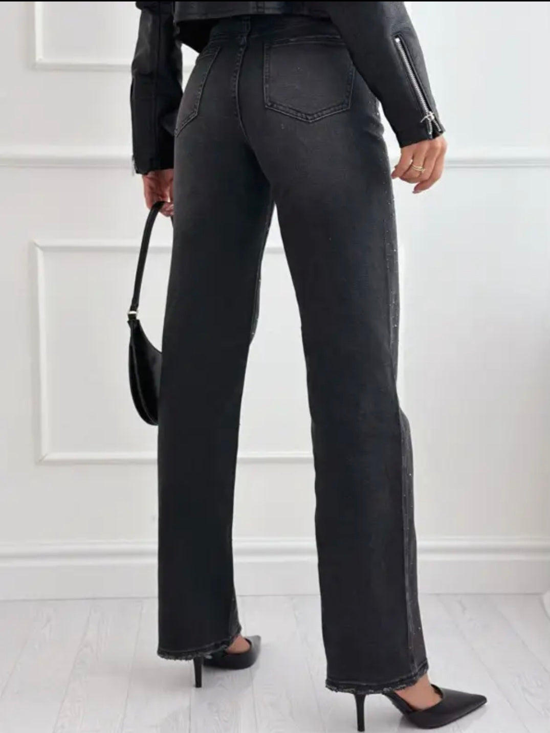 Jeans med strass