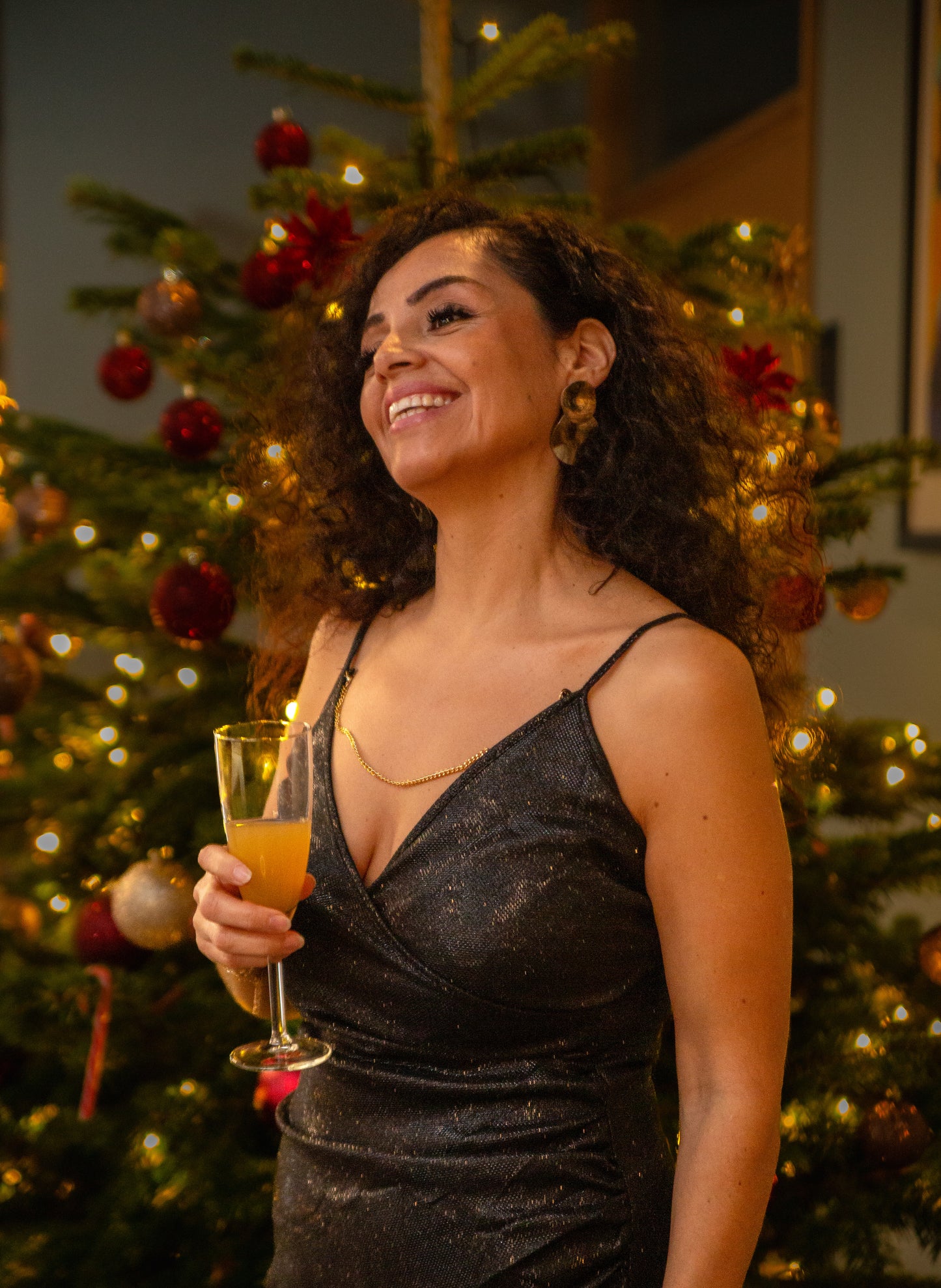 V-ringad klänning i omlott